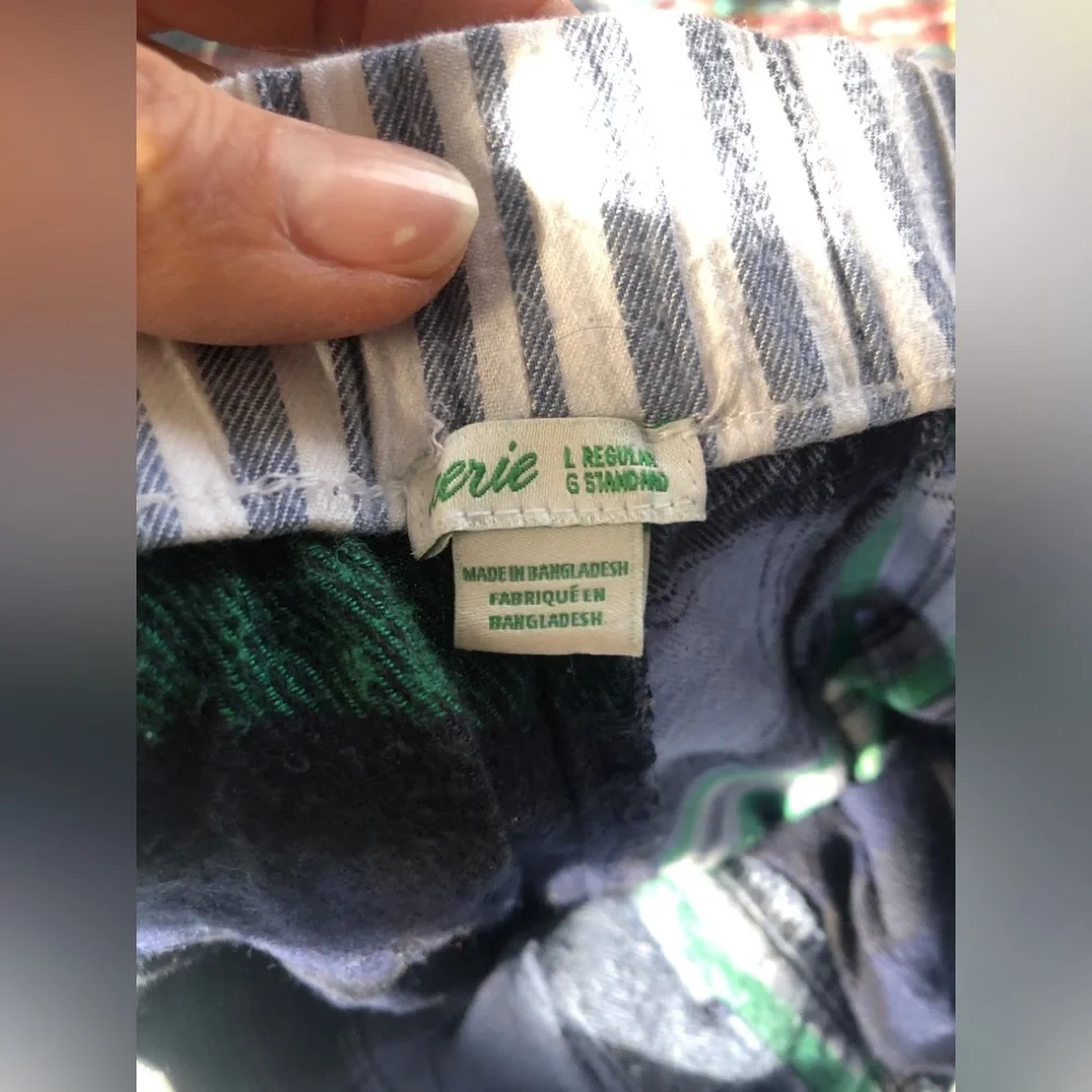 Aerie Green and Blue Plaid Pajama Pants - Picture 5 of 7